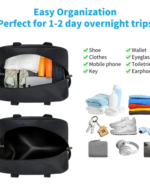 Load image into Gallery viewer, Small Gym Bag Carry on Bag - 12 in Mini Duffle Bag Lightweight for Overnight Travel
