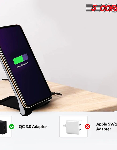 Load image into Gallery viewer, 5 Core Wireless Charger 10W Max Fast Wireless Charging Pad Glass Top Pair Boostcharge Slim USB-C
