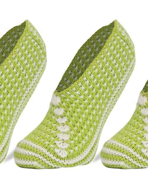 Load image into Gallery viewer, Crochet Slipper Socks for Women 3 Pairs Shoe Size 5-7
