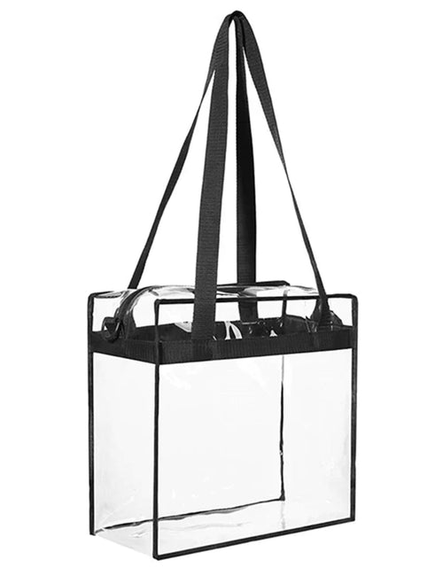 Load image into Gallery viewer, 2X Clear PVC Tote Bag Women Large Transparent Handbag Zip Purse Stadium Security
