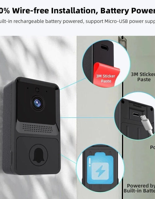 Load image into Gallery viewer, Smart Wireless Wifi Doorbell Intercom Video Camera Door Ring Bell Chime Security
