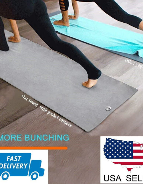 Load image into Gallery viewer, Yoga Mat Towel Non Slip Super Soft Sweat Absorbent Quick Drying Eco Friendly
