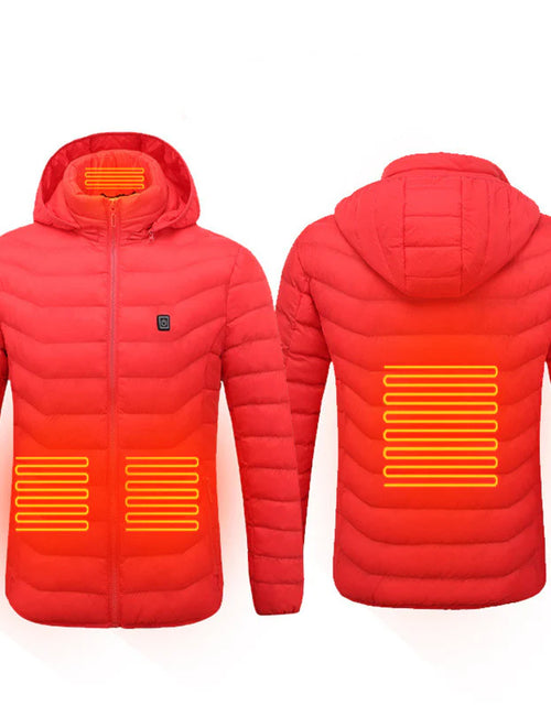Load image into Gallery viewer, New Heated Jacket Coat USB Electric Jacket Cotton Coat Heater Thermal Clothing Heating Vest Men&#39;S Clothes Winter
