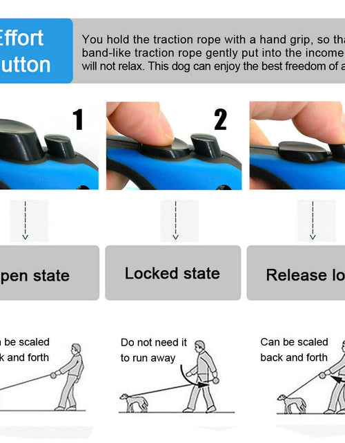 Load image into Gallery viewer, 16.5FT Automatic Retractable Dog Leash Pet Collar Automatic Walking Lead Free US
