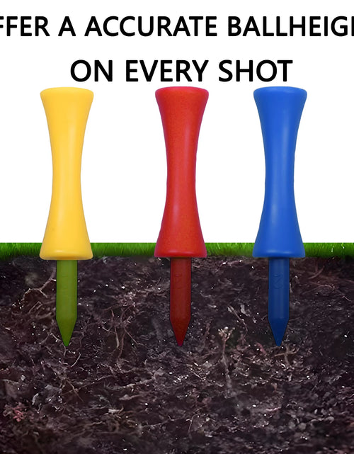 Load image into Gallery viewer, 50Pcs Professional 59Mm Golf Tee Golf Supplies New Golf Practice Products Golf Accessories Golf Limit Nail Plastic Ball Holder
