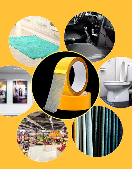 Load image into Gallery viewer, Super Thin Strong Fixation Double Sided Adhesive Tape Heavy Duty Translucent Mesh Waterproof Traceless Powerful Grid Carpet Tape
