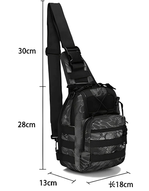 Load image into Gallery viewer, Mens Backpack Tactical Sling Shoulder Bag Molle Travel Chest Pack Outdoor Hiking
