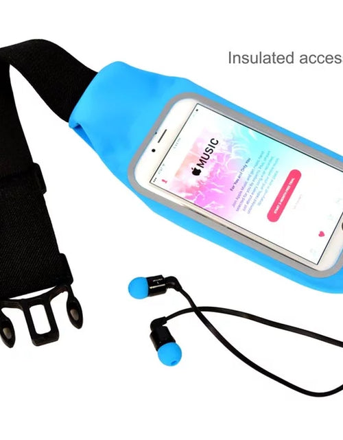 Load image into Gallery viewer, Lightweight Running Belt Waist Pack with Earphone Outlet - Outdoor Sweatproof Reflective Belt Waist Bag for Iphone 6S/6/6 plus Transparent Touch Screen Window, Universal Sports Waist Belt

