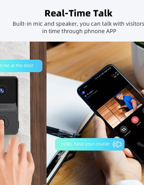 Load image into Gallery viewer, Smart Wireless Wifi Doorbell Intercom Video Camera Door Ring Bell Chime Security
