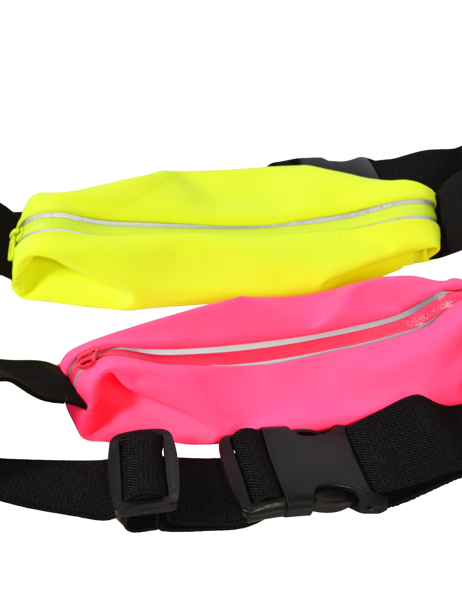 Lightweight Running Belt Waist Pack with Earphone Outlet - Outdoor Sweatproof Reflective Belt Waist Bag for Iphone 6S/6/6 plus Transparent Touch Screen Window, Universal Sports Waist Belt