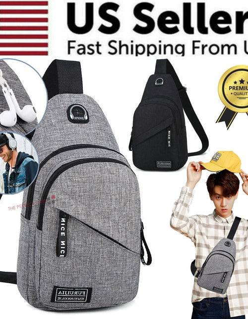 Load image into Gallery viewer, Men Women Sling Bag Chest Fanny Packs Cross Body Travel Sports Shoulder Backpack
