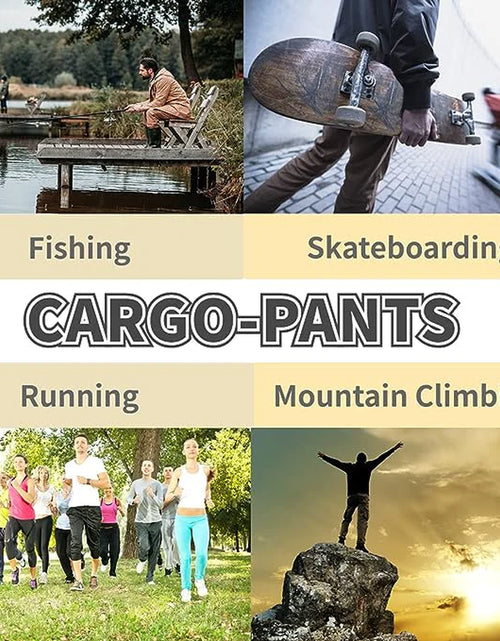 Load image into Gallery viewer, Men&#39;S Casual Joggers Pants Sweatpants Cargo Combat Loose Sport Workout Trousers
