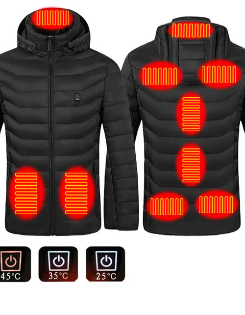 Load image into Gallery viewer, New Heated Jacket Coat USB Electric Jacket Cotton Coat Heater Thermal Clothing Heating Vest Men&#39;S Clothes Winter

