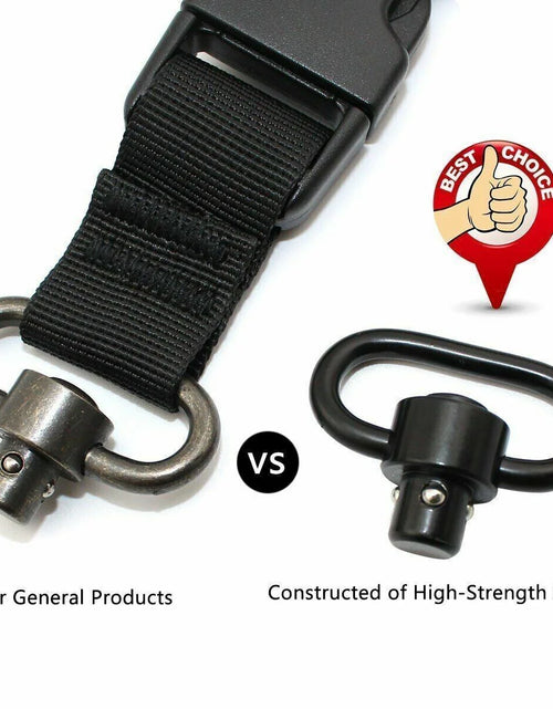 Load image into Gallery viewer, 2PCS Heavy Duty Flush Push Button Quick Detach 1.25&quot; Rifle QD Sling Swivel Mount
