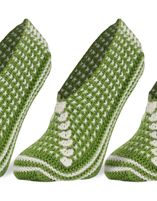 Load image into Gallery viewer, Crochet Slipper Socks for Women 3 Pairs Shoe Size 5-7
