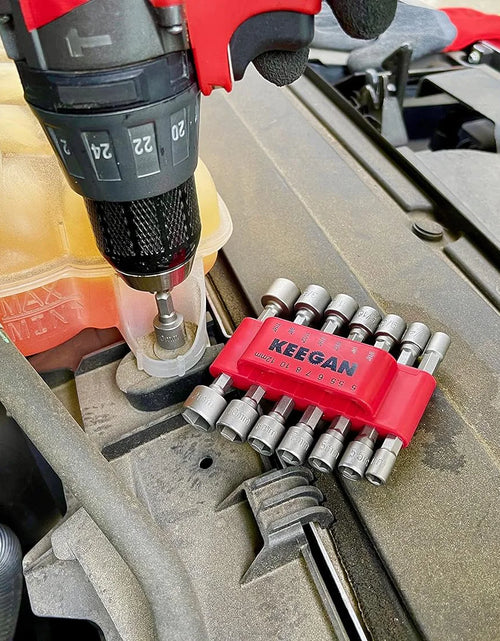 Load image into Gallery viewer, 14 PCS Power Nut Driver Bit Set Quick Change MM &amp; SAE Impact 1/4&quot; Hex Shank USA

