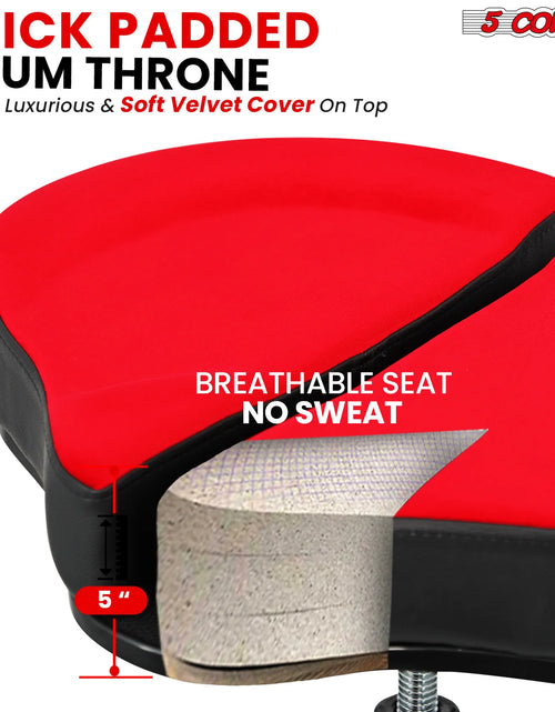 Load image into Gallery viewer, 5Core Drum Throne Padded Guitar Stool Backrest Drummer Seat for Adults &amp; Kids
