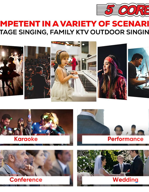 Load image into Gallery viewer, 5Core XLR Microphone Dynamic Mic Karaoke Singing Studio Mics Handheld Microfono
