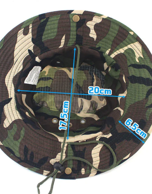Load image into Gallery viewer, Boonie Bucket Hats Outdoor Fishing Hunting Wide Brim Mesh Camo Safari Sun Cap
