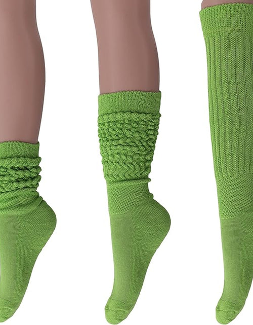 Load image into Gallery viewer, 120 Pairs Extra-Long Heavy Slouch Socks – Women&#39;S Shoe Size 5-10, Cotton Blend, Retro 80S Style
