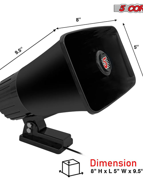 Load image into Gallery viewer, 5Core Indoor Outdoor PA Horn Speaker 8 X 5 Inch Loud PA System 8 Ohm 65W Loud Siren Audio
