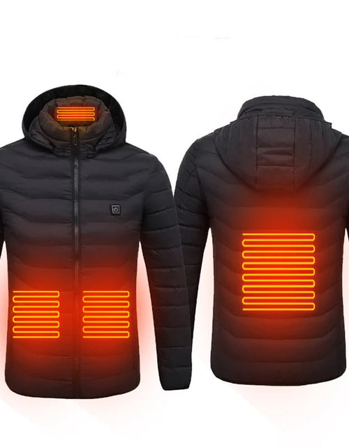 Load image into Gallery viewer, New Heated Jacket Coat USB Electric Jacket Cotton Coat Heater Thermal Clothing Heating Vest Men&#39;S Clothes Winter
