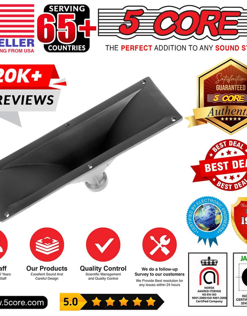 Load image into Gallery viewer, 5Core Screw on Compression Driver Horn Tweeter Throat 4X10 Heavy Duty Construction
